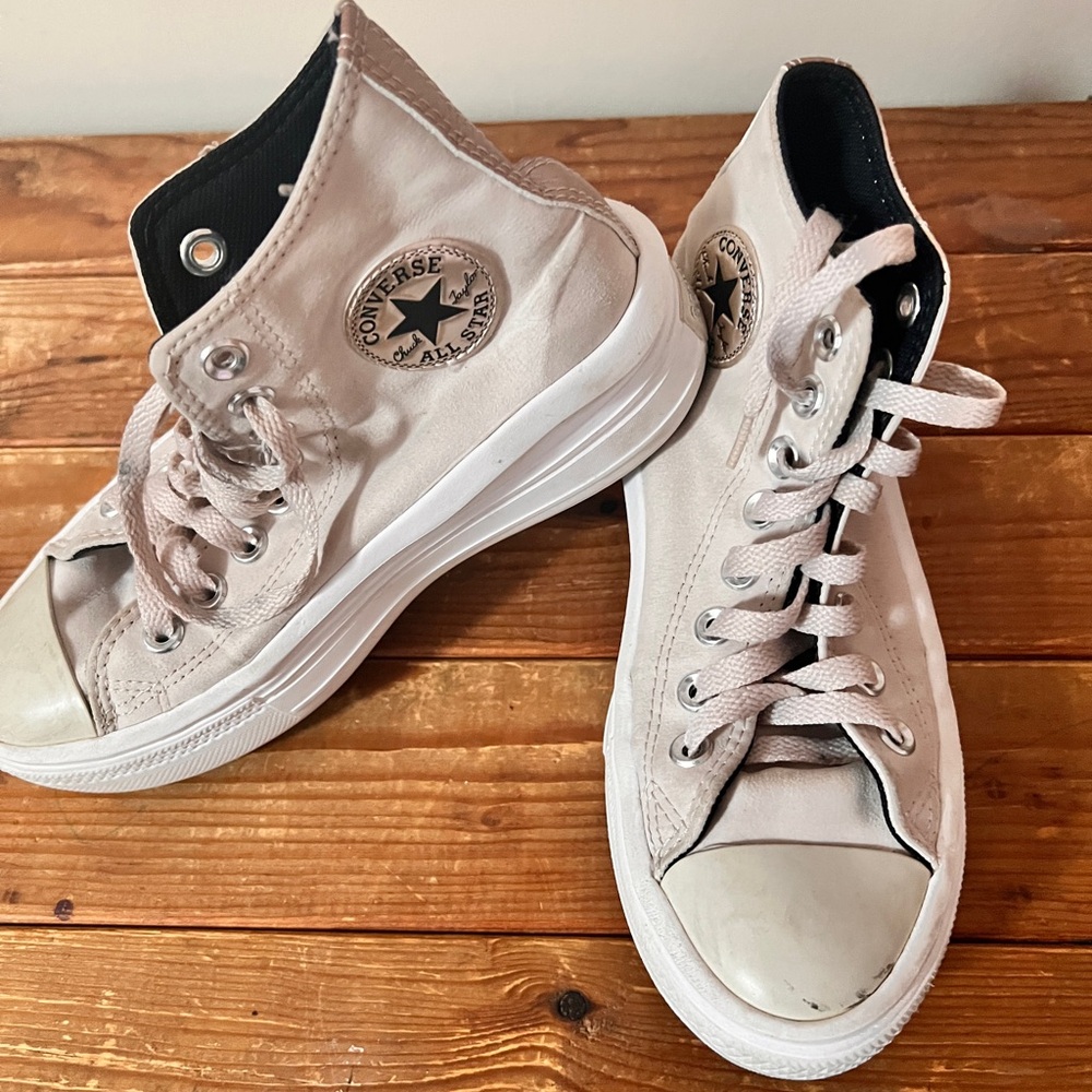 Converse Women's High-Top Sneakers - Light Gray